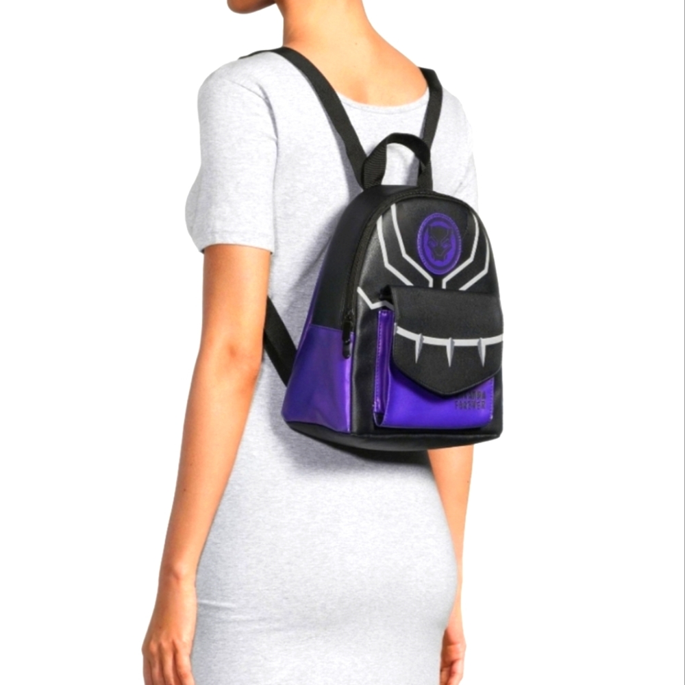 Marvel Black Panther women's mini backpack black & purple